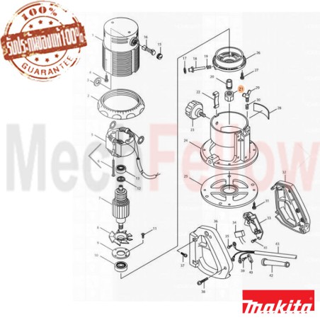 อะไหล่ MAKITA 3600H No.21 น็อตปากจับ(MT362/M3600/MT360)