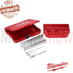 4932464943 ชุดประแจบล๊อก1/4 นิ้ว 28ชิ้น MILWAUKEE