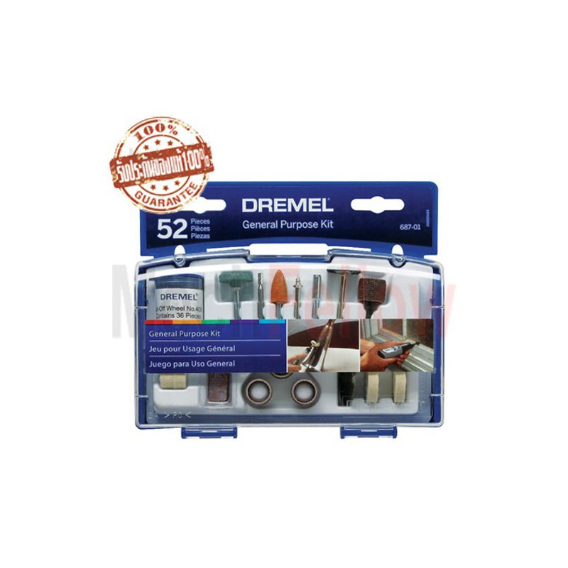Dremel 687-01 General Purpose Kit 52 Pieces