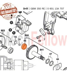 บูชรองแกนตัวหลัง BOSCH GBM 350RE