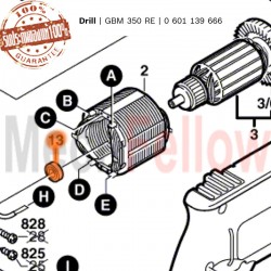 ลูกปืน Bosch รุ่น GBM 350RE