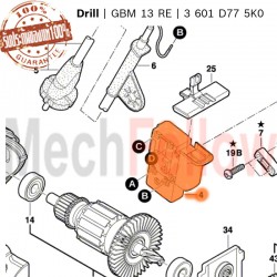 สวิทช์สว่าน Bosch GBM350/10RE/1000/13RE