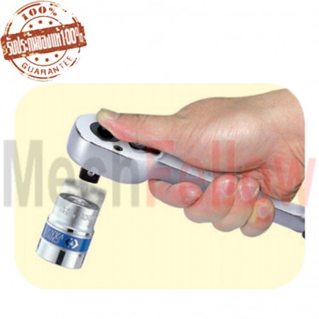 KINGTONY 4762-10FD ด้ามฟรี หัวไข่กดปุ่ม 1/2x10นิ้ว ด้ามกลิ้งลาย