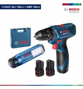 สว่านไขควงไร้สาย Bosch GSR 120-Li + GLI 120-Li