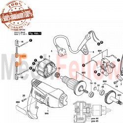 แปรงถ่าน BOSCH GBM350/GBM6