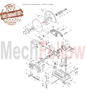 แหวนรองใบเครื่องตัดไฟเบอร์ MAKITA 2414NB No.17